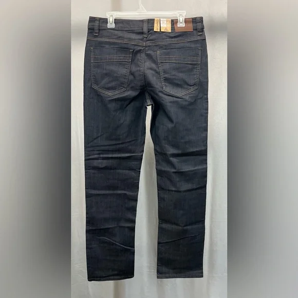 Prana Men's Brider Dark Blue Straight Slim Fit Jeans 34x32 - Picture 5 of 9